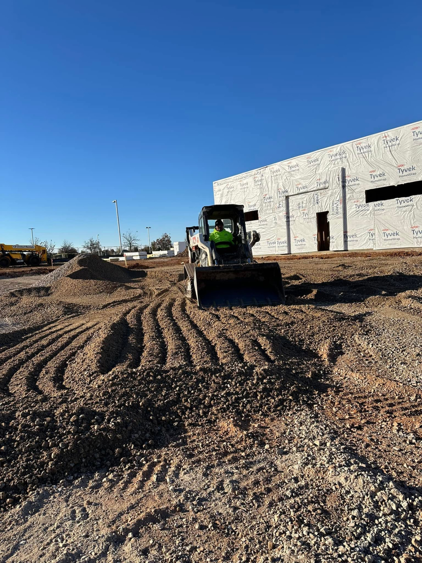 Completed concrete work at a Fuentes Brothers project site